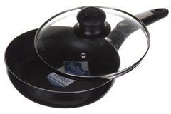Сковорода з кришкою з антипригарним покриттям A-PLUS 24 см (1102) FR-102