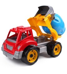 Іграшка машинка бетонозмішувача "Автоміксер ТехноК", міцний пластик, яскраві кольори арт.3718, 36 x 20 x 24 см