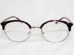 Окуляри Sun Chi срібло фіолетовий іміджовий розбірна оправа для очок для зору