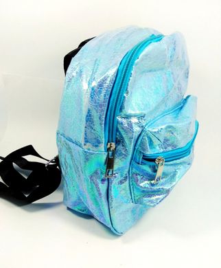 Рюкзак підлітковий дитячий перламутровий з відділеннями на блискавці Ткачова підкладка внутрінею кишеню 24 * 18 * 10см