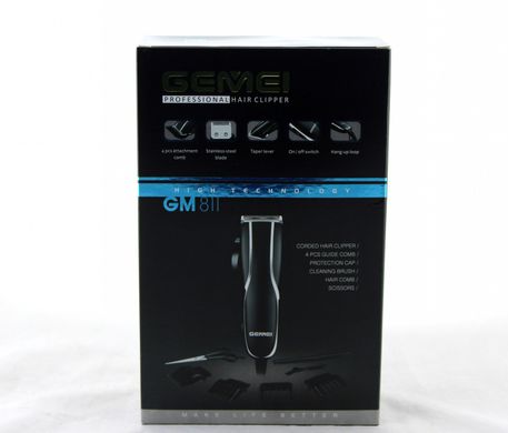 Машинка для стрижки волос Gemei GM 811 с набором насадок и инструментов