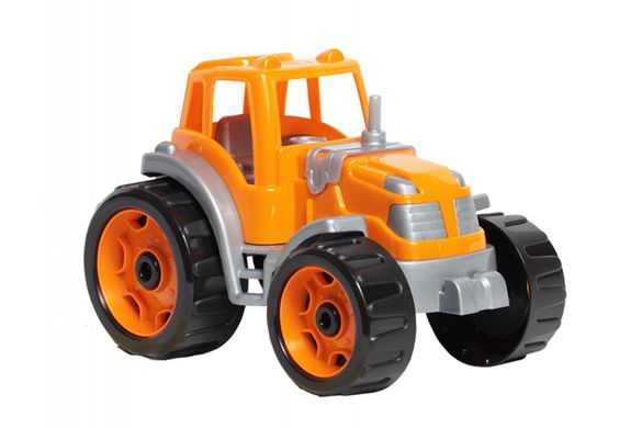 Игрушка детская "Трактор ТехноК" прочный пластик, большие колеса, яркие цвета, арт.3800, 25 x 16 x 15 см
