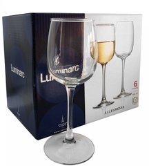 Набір келихів для вина Luminarc Allegresse 300 мл 6 шт J8164 в подарунковій коробці