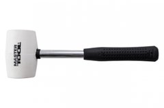 Киянка Mastertool - 450 г х 60 мм белая резина, ручка металл (02-1312)