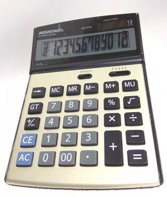 Калькулятор ASSISTANT АС-2319 12-ти разряд.,184*129*34мм