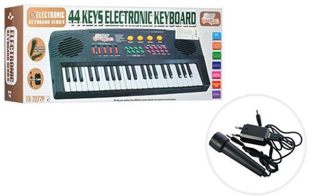 Синтезатор TX2277P-A 44 клавиши, микрофон, запись, демо, USBзарядное,от сети,в коробке,66,5-24-8см