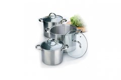 Набор посуды нержавеющий Maestro - 3,5 х 4,5 х 8 л (3 шт.) MR-2023 (MR-2023)