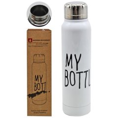 Термос металлический "My Bottle", 380 мл, белый MiC