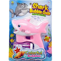 Пистолет с мыльными пузырями "Акула" (розовый) MIC