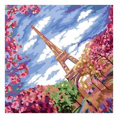 ﻿Креативна творчість Картина за номерами 40см*40см "Нічне місто" "Весна в Парижі"