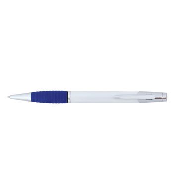 Ручка шариковая металлическая 0,7мм с сменным стержнем, синяя, Optima MAMBO белый корпус O17109