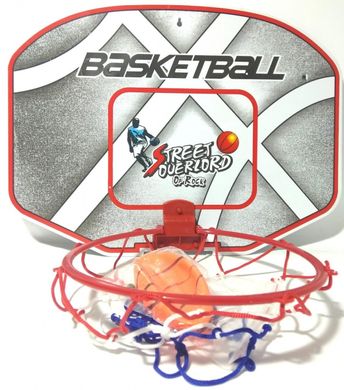 Баскетбольное кольцо M 5436 (144шт) щит, кольцо 21см, сетка, мяч 11см,игла в сетке,40-30-2см