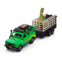 Игровой набор "Land Rover", (с прицепом и динозавром) TechnoDrive