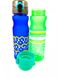 Пляшечка пластикова з поильником спортивна пляшка з кнопкою для відкриття прорезинена кришка1017 М 700мл