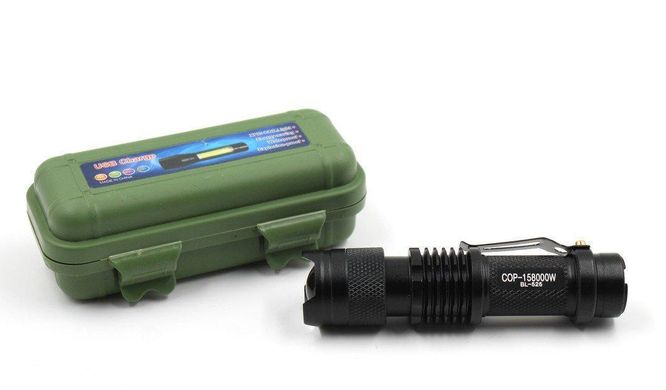 Фонарик мини карманный + кемпинговая лампа аккумуляторный BL 5389 - 525 зарядка от usb micro charge в боксе