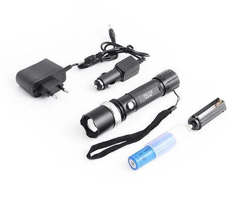 Ліхтарик тактичний BL- 8626 POLICE Bailong 99000W + дві зарядки + акумулятор + адаптер + Zoom