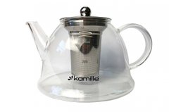 Чайник стеклянный огнеупорный Kamille - 1500мл с заварником (0784L)