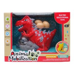 Інтерактивна іграшка "Динозавр", червоний (несе яйця)