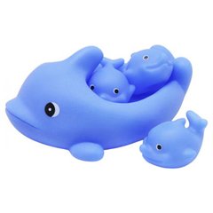 Набор игрушек для ванны "Семья китов" (4 шт) Bibi Toys