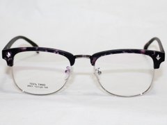 Очки-оправа для окулярів для зору Sun Chi сиренивий матовий срібло