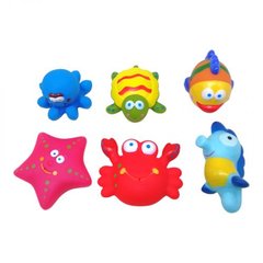 Набор игрушек для купания "Морские жители" (6 шт) Bibi Toys