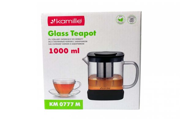 Чайник заварювальний Kamille - 1000мл із заварником (0777M)