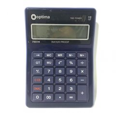Калькулятор настільний Optima 12 розрядів водонепроникний розмір 171 * 120 * 36 мм