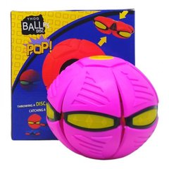 Мяч-трансформер "Flat Ball Disc: Мячик-фрисби", розовый MIC 5 лет