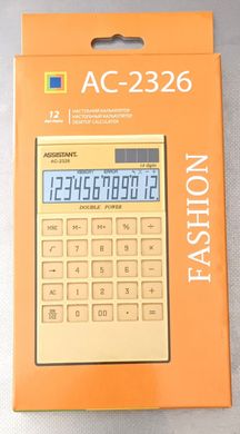 Калькулятор ASSISTANT АС-2326 12-ти разряд.,183*107*15мм