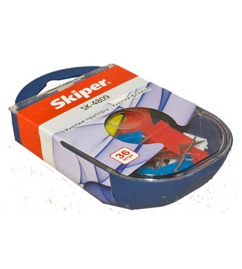 Кнопка прапорець Skiper 36шт в пластиковому футлярі SK-4809/SK02-8