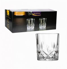 Набор стаканов для виски и коньяка "Рочестер" 340мл 6шт Helios 5408 в коробке