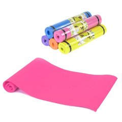 Коврик для йоги, 4 мм (розовый) MiC