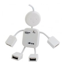 USB хаб чоловічок на 4 порти з індикацією роботи (USB Hub) USB 2.0 4 порти
