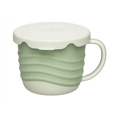 Чашка 2в1 для питья и снеков "Зеленая серия", мятная MiC Германия