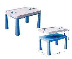 Пластиковый стол с насадкой для аэрохоккея (синий) MiC Украина
