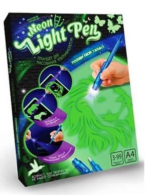Рисуй Светом Набор креативного творчества Neon Light Pen NLP-01 Dankotoys 22 x 30 см