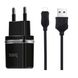 Сетевое зарядное устройство Hoco C12 Smart 2USB 2.4A + кабель Micro USB, черный