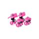 Ролики Profi Roller MS 0037 Розовый квадровые, раздвижные от 16см до 21 см