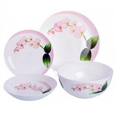 Сервіз столовий "Diwali Pink Orchid" 19 предметів Luminarc Q0055