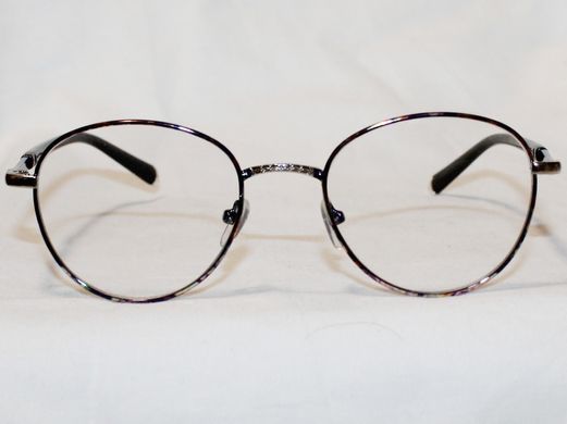 Окуляри Sun Chi 9739 срібло чорний кольоровий іміджовий розбірний оправа для окулярів для зору