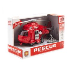 Интерактивный инерционный вертолёт "Спасатель" (красный) MiC