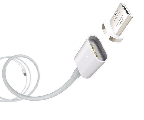 Магнитный Шнур Data кабель для зарядки 3 in1 USB Micro + iPhone5/6 + Type C magnetic cable ткань