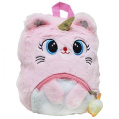 Мягкий рюкзак "Котик-единорог" (розовый) MIC