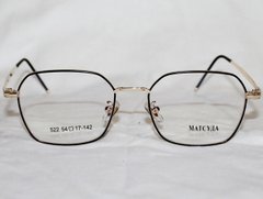 Окуляри MAT 522 золото чорний іміджеві розбірна оправа для окулярів для зору