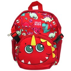 Детский рюкзак "Динозаврики", красный MIC