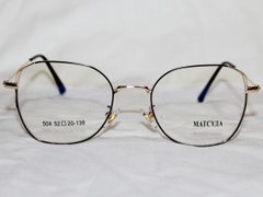 Окуляри MAT 522 золото чорний іміджеві розбірна оправа для окулярів для зору