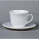 Набір чашок на блюдце чай каву 6 чашек190мл 6 блюдець 5,5 "- біле, 7402 склокераміка в подарунковій коробці HELIOS