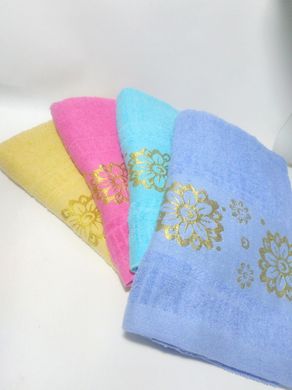 Махровое банное полотенце "Цветы" 135*70см