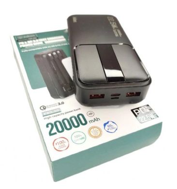 Універсальний Power Bank Inkax PBQ-09 20000mAh QC3.0 22.5W Індикатор рівня заряду fast charging швидка зарядка
